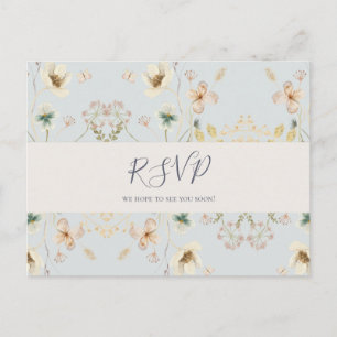 Fleur sauvage de printemps   Carte postale RSVP au