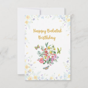 Fleur sauvage En Bloom Bonne Carte Anniversaire Be