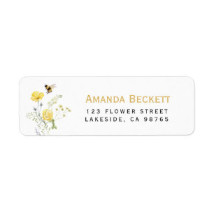 Fleur sauvage Floral Honey Bee