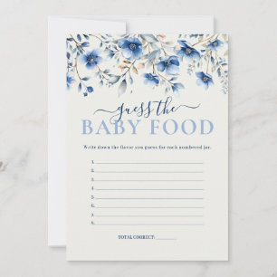 Fleur sauvage Guess Baby Food Baby shower Carte de