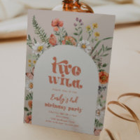 Fleur sauvage Invitation de fête d'anniversaire