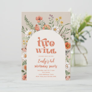 Fleur sauvage Invitation de fête d'anniversaire
