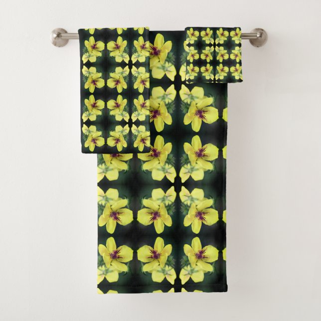 Fleur sauvage jaune délicat Art Abstrait (En situation)