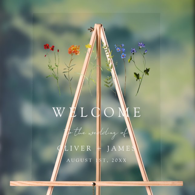 Fleur sauvage LGBTQ Gay pride Floral Mariage (Neutre)