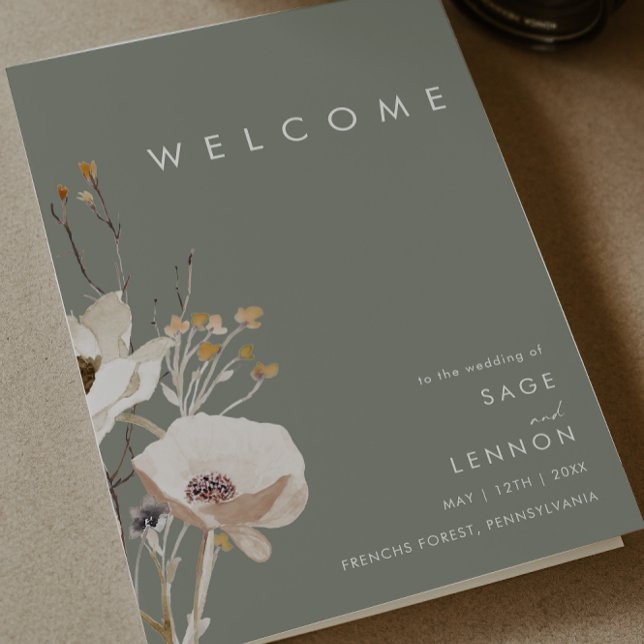 Fleur sauvage lunatique | Programme de mariage pli (Créateur téléchargé)