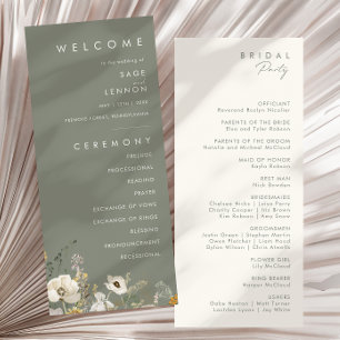 Fleur sauvage lunatique   Programme de mariage ver