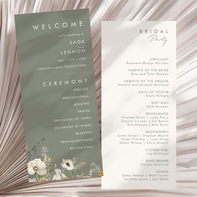 Fleur sauvage lunatique | Programme de mariage ver (Créateur téléchargé)