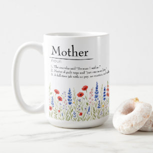 Fleur sauvage Mama Mug - Cadeau de la Fête des Mèr
