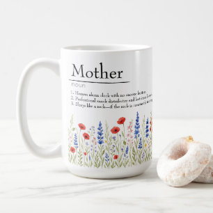Fleur sauvage Mama Mug - Drôle cadeau de fête des 