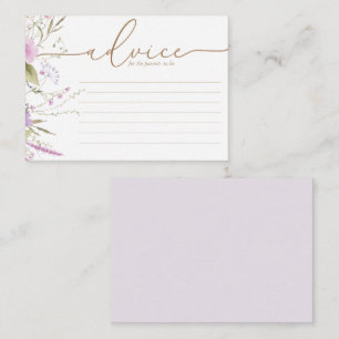 Fleur sauvage Meadow Carte Baby shower