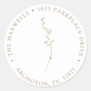 Fleur sauvage Meadow Étiquettes d'adresse de ret