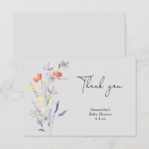 Fleur sauvage merci baby shower