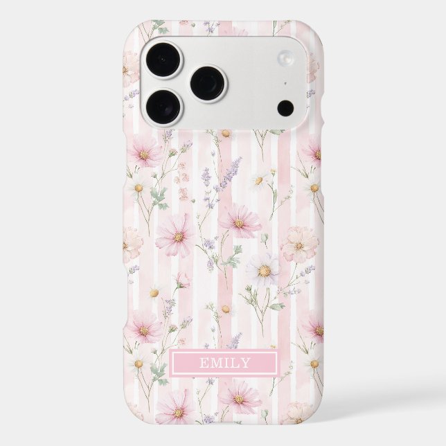 Fleur Sauvage Rose Monogrammée (Verso)