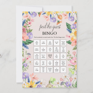Fleur sauvage Spring Trouvez La Carte De Jeu De Bi
