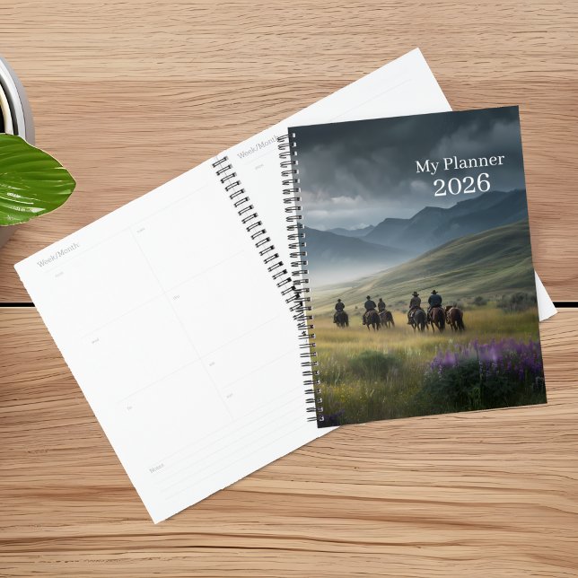 Fleur sauvage Trail Cowboy Planificateur (Créateur téléchargé)