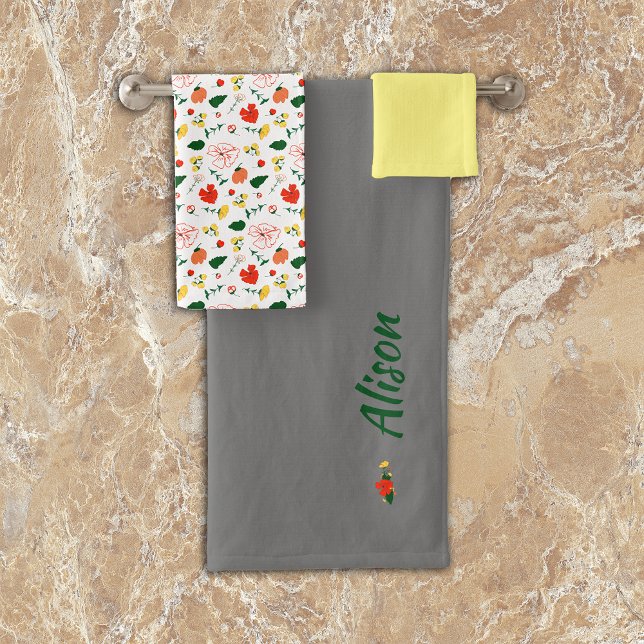 Fleur sauvage vert blanc jaune (Créateur téléchargé)