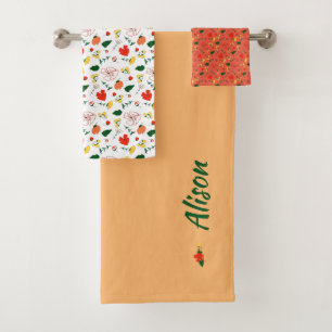 Fleur sauvage vert blanc rouge nom du bain