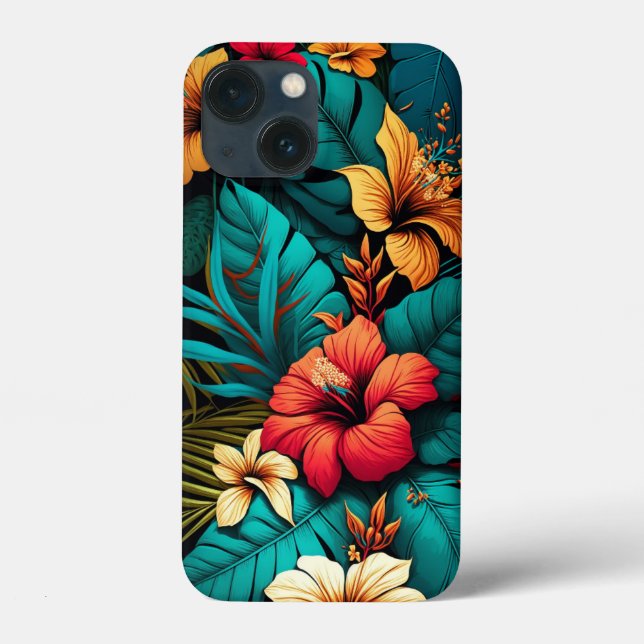 Fleur tropicale hawaïenne coque iphone exotique (Verso)