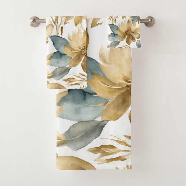 Fleur Turquoise Boho White Gold (En situation)