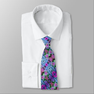 Fleur Ultra Violet Cravate Homme