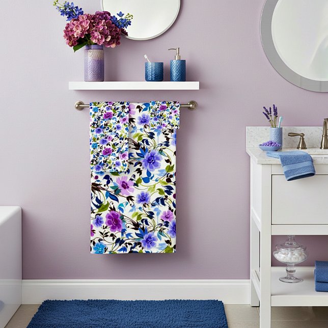 Fleur violet et bleu (Créateur téléchargé)