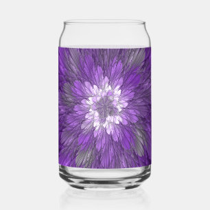 Fleur violette abstraite psychédélique Art fractal