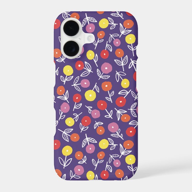 Fleur violette Ditsy Moderne (Verso)