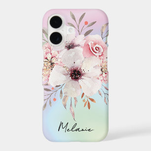 Fleurie aquarelle rose pastel moderne