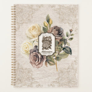 Fleurie décorative chic sur papier kraft Rustique