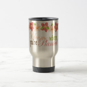 Fleurissez où vous êtes tasse plantée de fleur