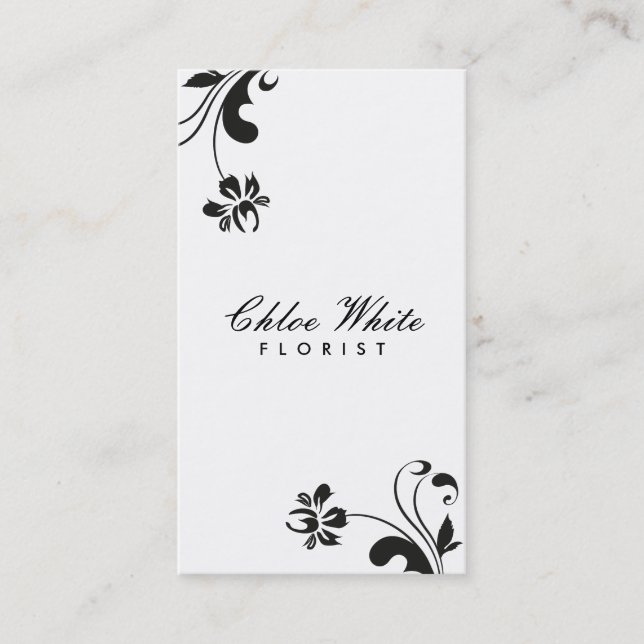 Fleuriste - cartes de visite (Devant)