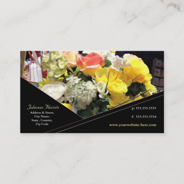 Fleuriste fait sur commande/tout autre carte de (Devant)