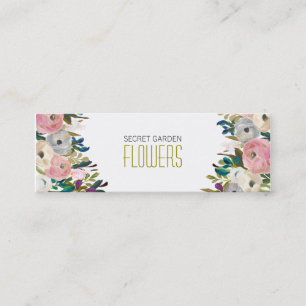 Fleuriste peint Cartes de visite maigres
