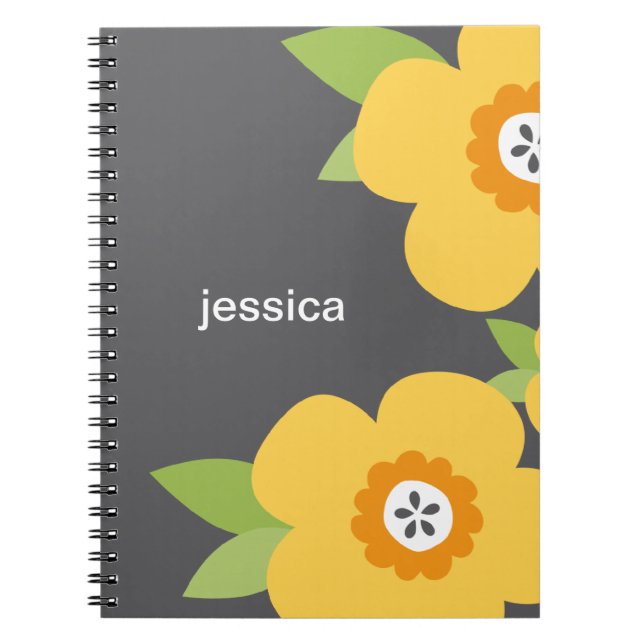 Fleuron moderne Carnet personnalisé (Devant)