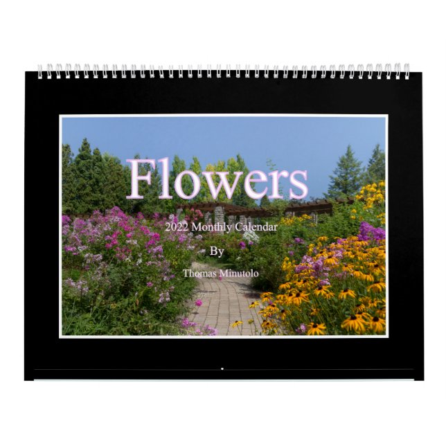 Fleurs 2022 Calendrier Mensuel Par Tom Minutolo (Protection)
