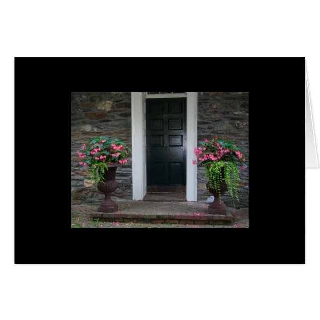 Fleurs à la porte (Devant horizontal)