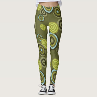 Fleurs à petits pois sport de printemps leggings v
