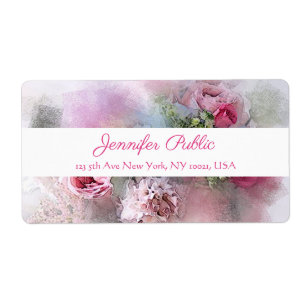 Fleurs Abstraites Aquarelle Peinture élégante