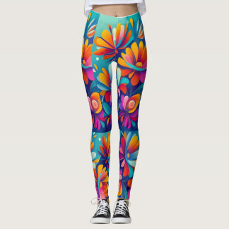 Fleurs Abstraites Leggings