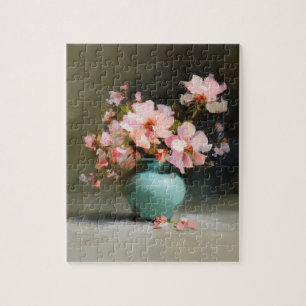 Fleurs après le crépuscule Puzzle floral peint à