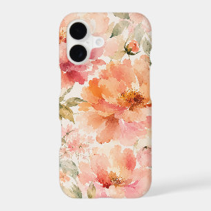 Fleurs aquarelles romantiques chaudes d'été