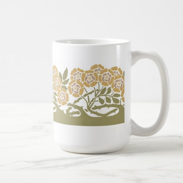 Fleurs Art Nouveau - Mug (Droite)
