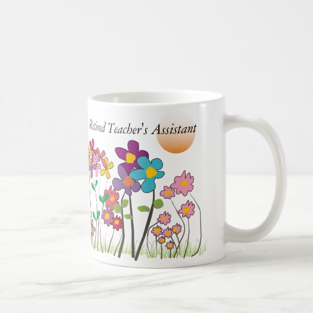 Fleurs Artsy de la tasse auxiliaire du professeur (Droite)
