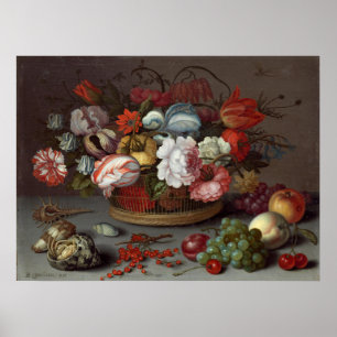 Fleurs - Balthasar van der Ast Fine Art Affiche
