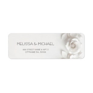 Fleurs blanches 3D Roses Mariage