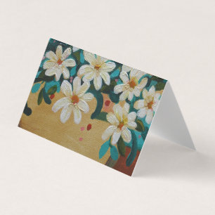 Fleurs blanches crémeuses