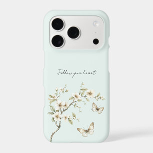 Fleurs blanches de menthe papillons  