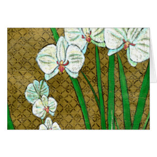 Fleurs blanches et tiges vertes à la frontière Bro