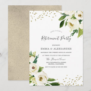 Fleurs blanches Invitation de la Retraite d'Or mod