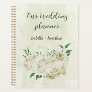 Fleurs blanches ivoire verdure mariage